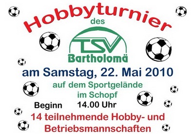 Hobbyturnier am Pfingstsamstag