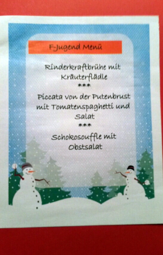 Weihnachtsfeier der F-Jugend