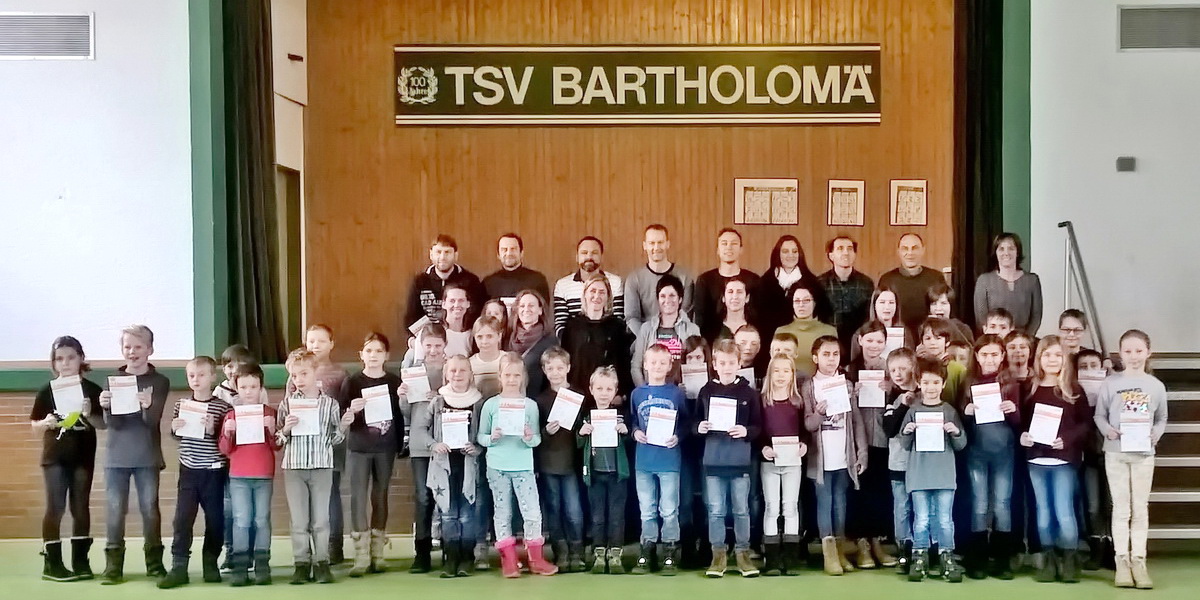TSV Bartholomä überreicht Sportabzeichen