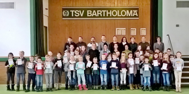 TSV Bartholomä überreicht Sportabzeichen