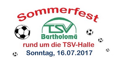 Einladung zum TSV Sommerfest