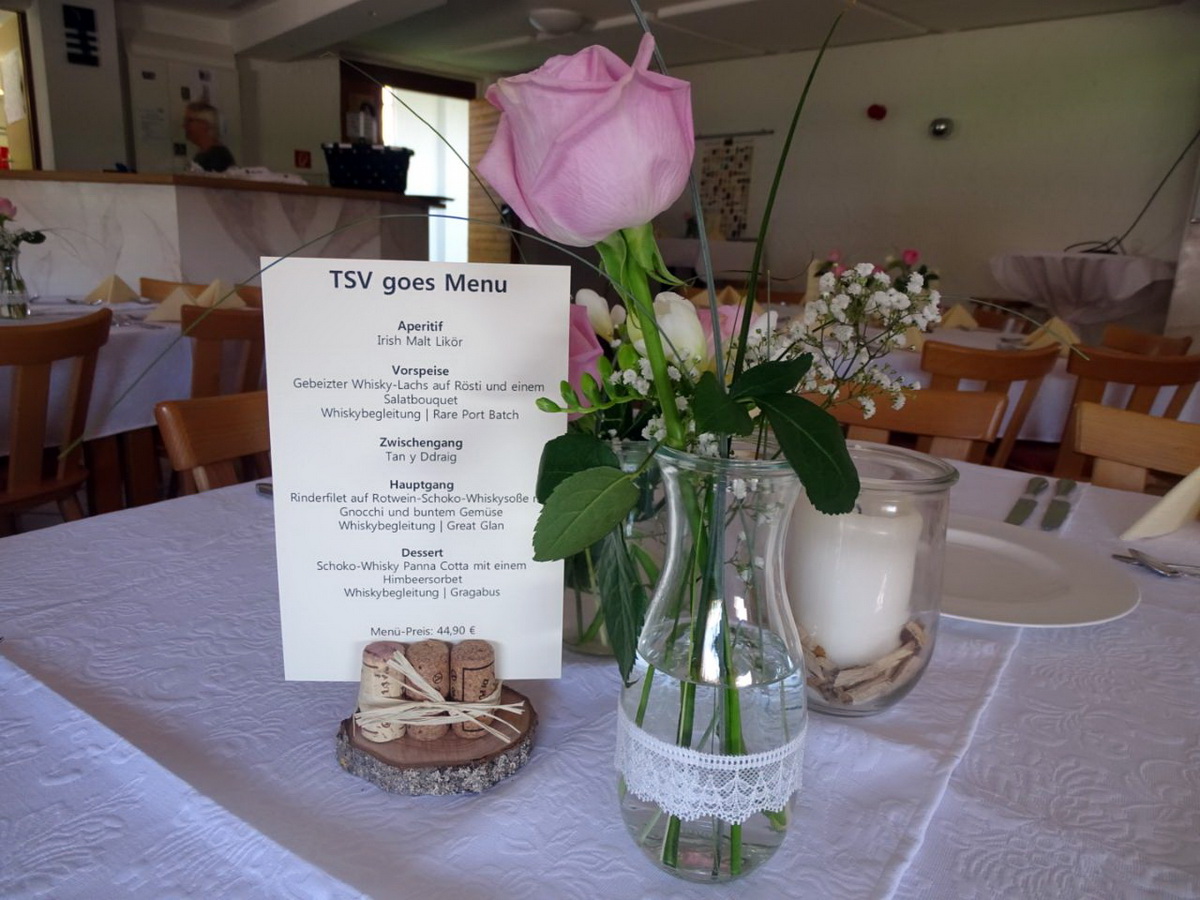 TSV goes Menu Whisky