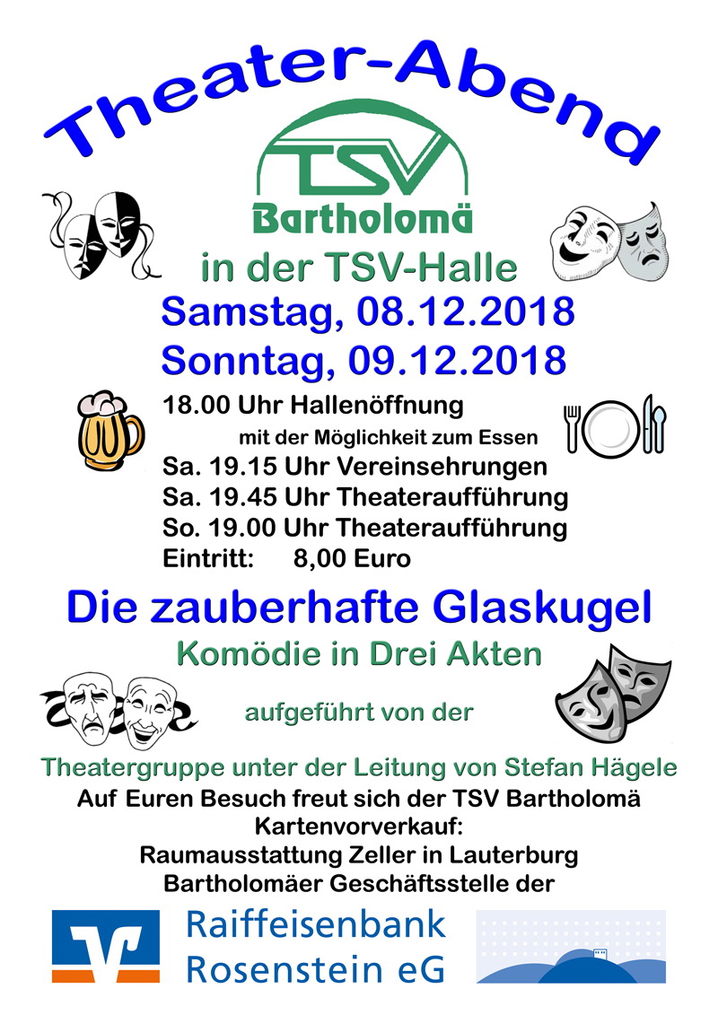 Theaterabende beim TSV Bartholomä