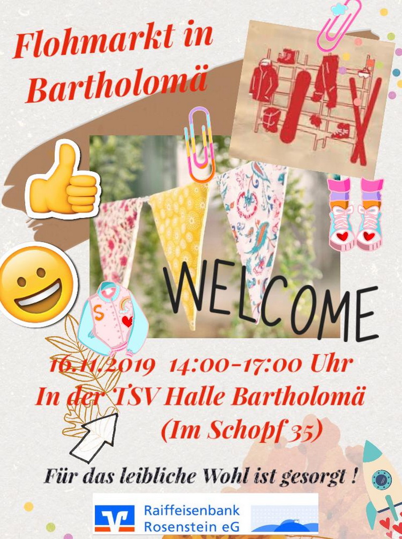 Flohmarkt in der TSV-Halle
