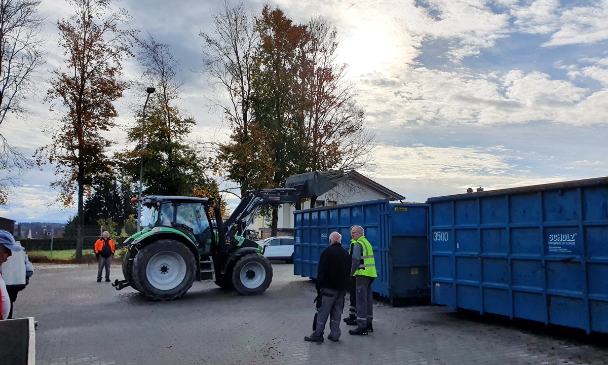 Herbst-Schrottsammlung