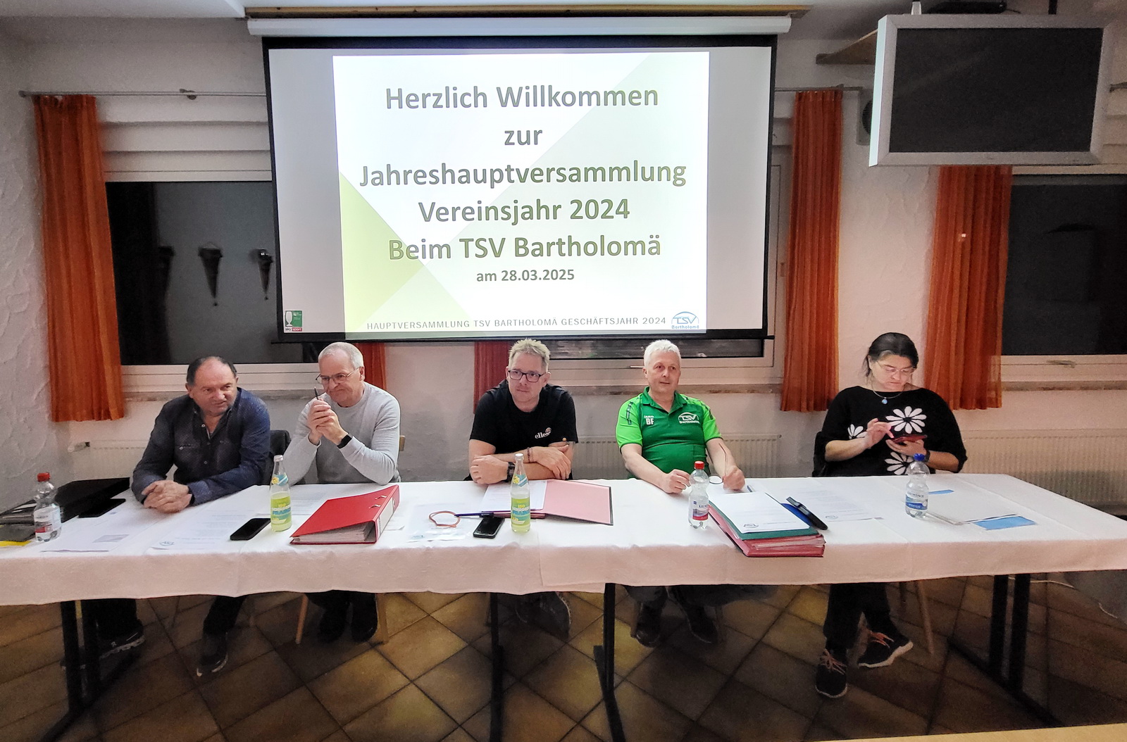 Hauptversammlung im TSV-Clubheim