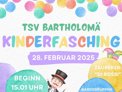 Kinderfasching in der TSV-Halle