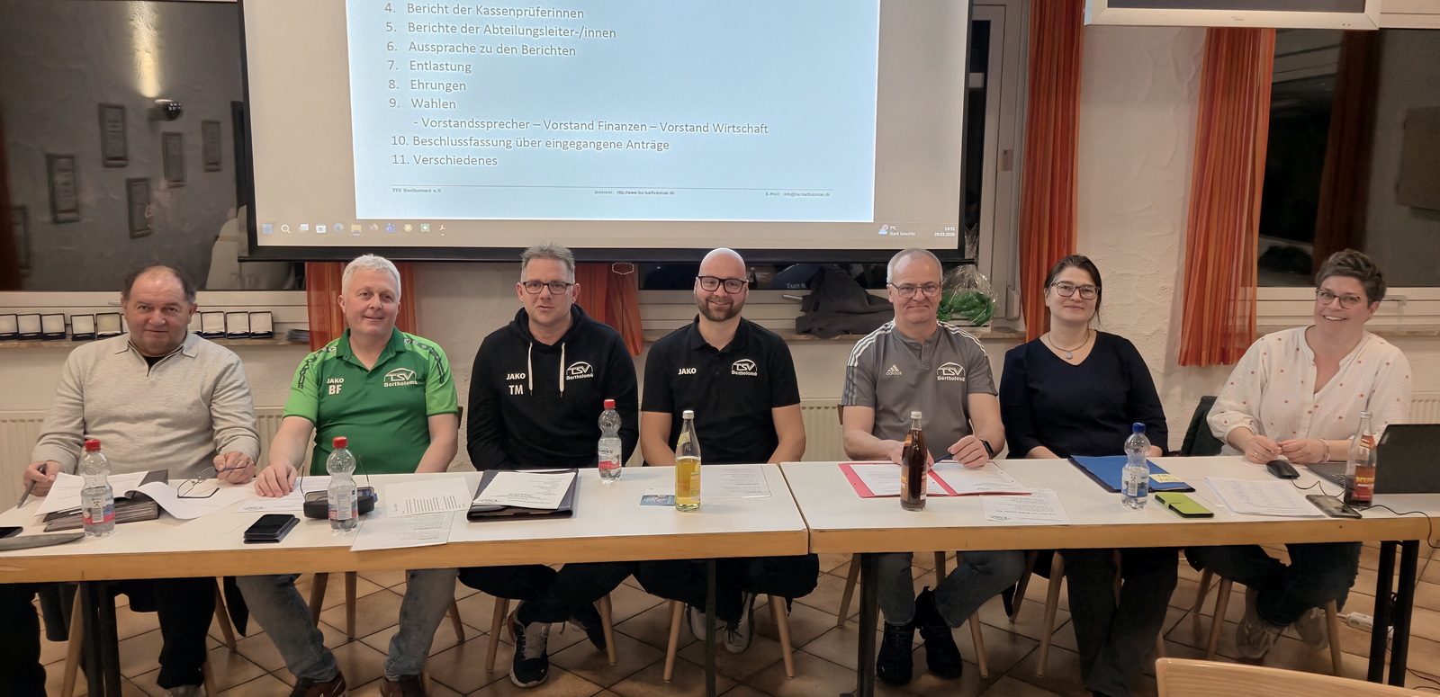 Hauptversammlung im TSV-Clubheim