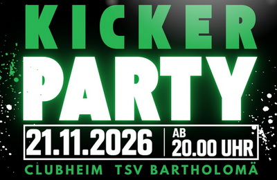 Kickerparty im TSV Clubheim