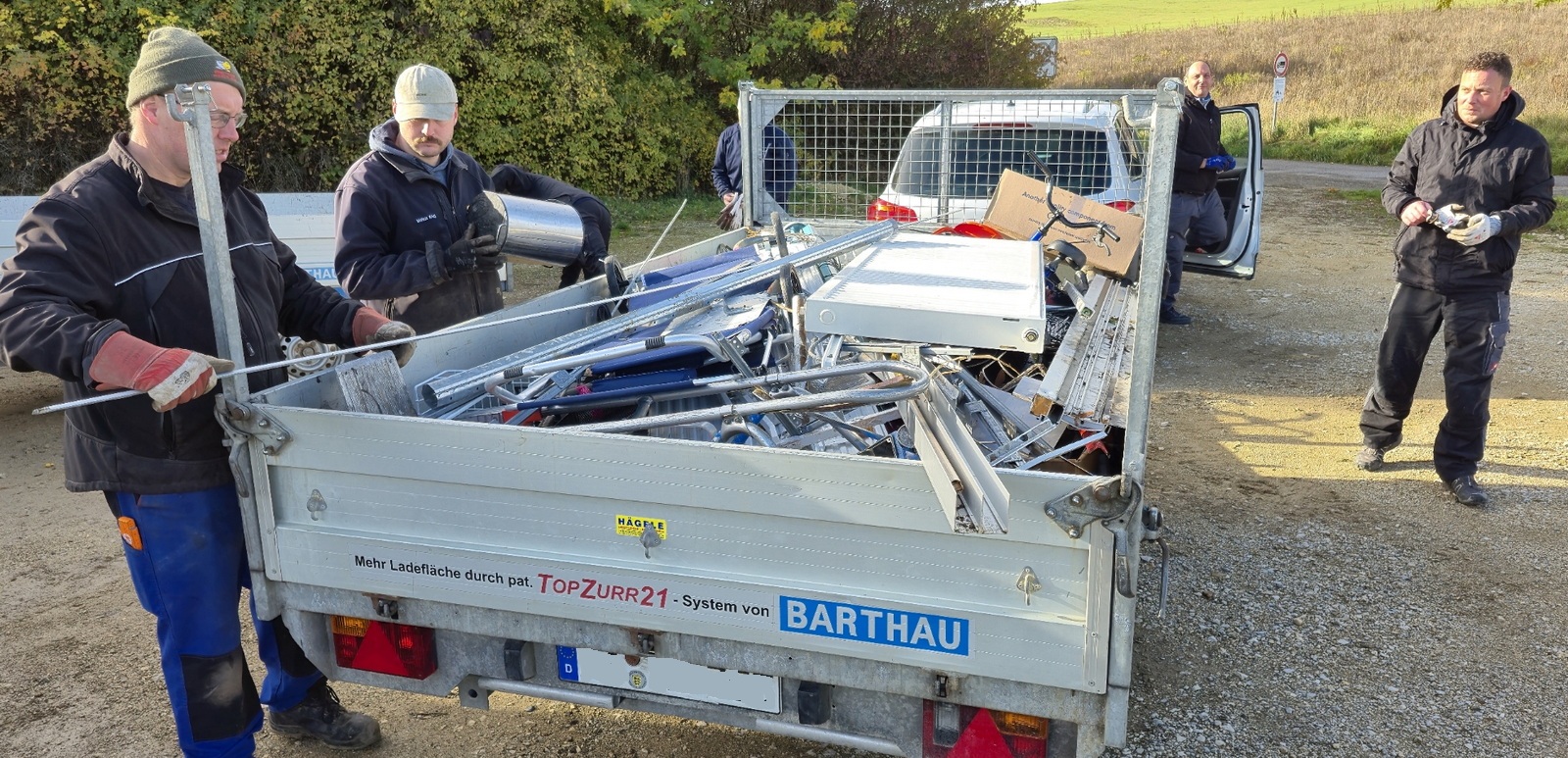 Erfolgreiche TSV-Schrottspendenaktion